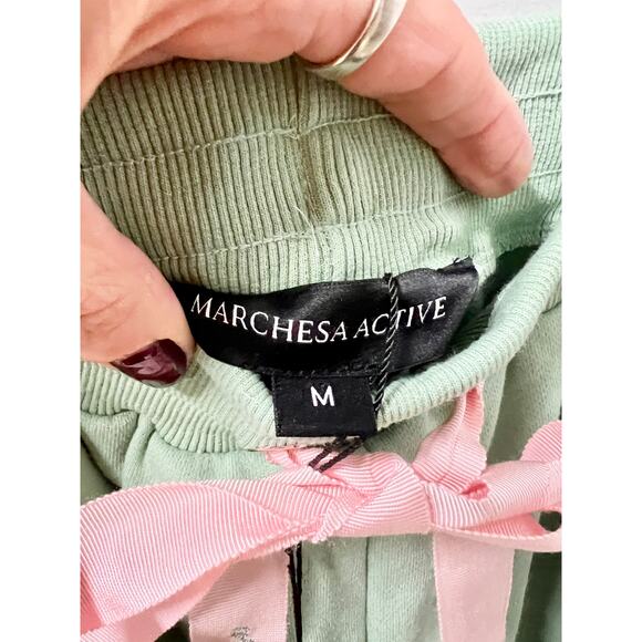 NWT Marchesa Active Remy Long Sleeve Hoodie & Jogger Pants Set Sage Women Size M - Picture 11 of 15